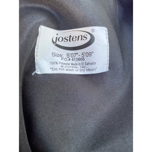 Black Jostens Graduation Gown Size 507 - 509 Polyester Cosplay - Picture 9 of 9